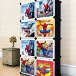 SPIDER MAN- KIDS STORAGE WARDROBE, 8- CUBES