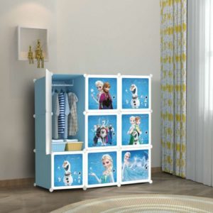 9- CUBES, KIDS STORAGE WARDROBE (FROZEN)