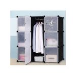 9- CUBES, KIDS STORAGE WARDROBE (BLACK)