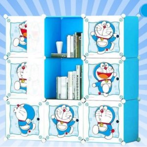 9- CUBES, KIDS STORAGE WARDROBE (DOREMON)