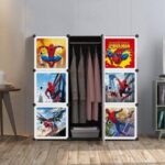 9- CUBES, KIDS STORAGE WARDROBE (SPIDER MAN)