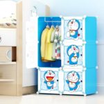 6- CUBES, KIDS STORAGE WARDROBE (DOREMON)