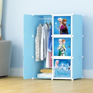 6- CUBES, KIDS STORAGE WARDROBE (FROZEN)