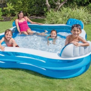 INTEX FAMILY POOL WITH BACKREST 90 INCHES