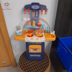 Kids Home Kitchen Role Play Set Lights,Sound,Sink, Water