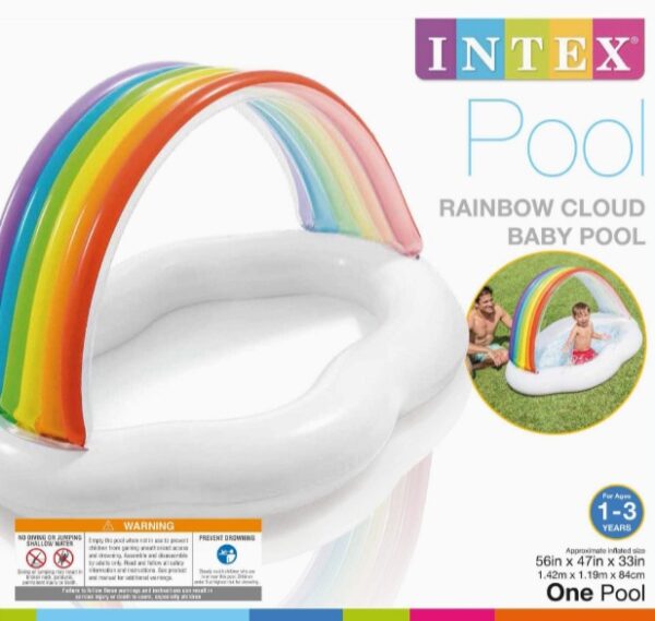 INTEX RAINBOW CLOUD BABY POOL 56 INCHES