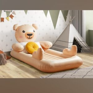 BESTWAY INFLATABLE DREAMCHASER KIDS BEAR AIRBED WITH BACKREST