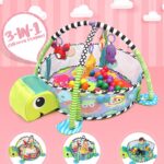 3-in-1 Baby Ball Pit & Play Gym Mat With Cute Pattern