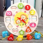 Kids Wooden Puzzle Clock Toy