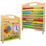 Kids Wooden Calendar & Computing Rack