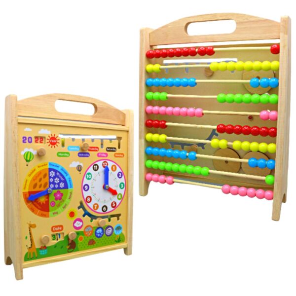 Kids Wooden Calendar & Computing Rack