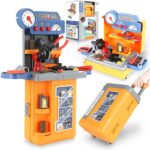 4 IN 1 KIDS BRIEFCASE TOOL SET WITH TROLLEY