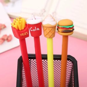 CUTE JUNK FOOD MULTICOLOURED GEL PENS FOR KIDS & OFFICE USE