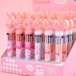 CUTE 10 IN 1 MULTICOLOURED BALLPOINT PENS FOR KIDS & OFFICE USE