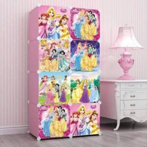 KIDS 8-CUBES STORAGE WARDROBE (PRINCESS)