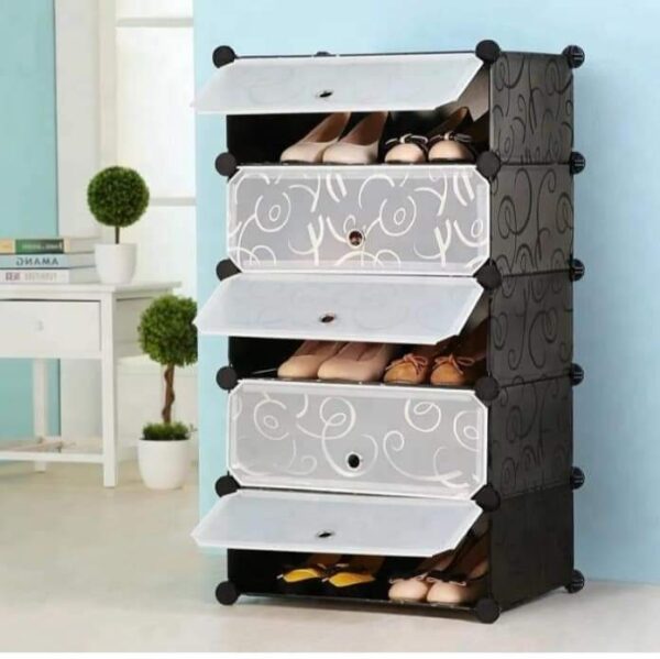 Large Shoe Racks With Doors, Shoe Organisers, Multipurpose Racks (5-layers)