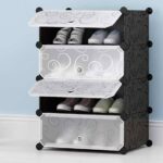 Large Shoe Racks With Doors, Shoe Organisers, Multipurpose Racks (4 layers)