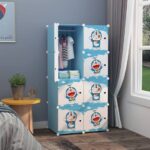 KIDS 8-CUBES STORAGE WARDROBE (DOREMON)