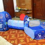 KIDS POP UP PLAY TUNNEL TENT HOUSE(SPACE THEME TUNNEL TENT 3 PCS)