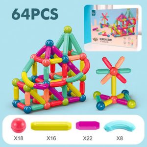 KIDS 3-D MAGNETIC BLOCKS, CONSTRUCTION BLOCKS FOR KIDS WITH STRONG MAGNETS