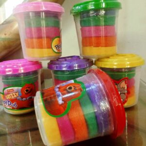 1 Big Jar Of 5 Assorted Colors Play Dough For Kids -  Best Modelling Clay for Kid's Art & Craft