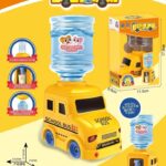 Mini Water Dispenser for Kids - Cute Design Dispensers - School Bus, Fire Truck, Dino, Train Dispenser