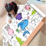 Drawing & Colouring Paper Roll for Kids With Free Paints & Paint Brush