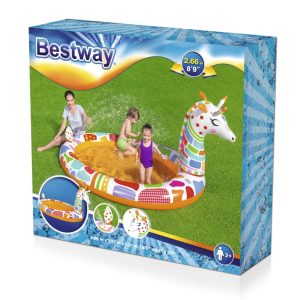 KIDS GROOVY GIRAFFE SPRAYER POOL (8.5 FEET)