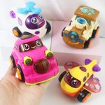 PACK OF 4 CUTE UNBREAKABLE MINI TRANSPORT VEHICLES