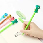 CUTE DINO MULTICOLOURED GEL PENS FOR KIDS & OFFICE USE