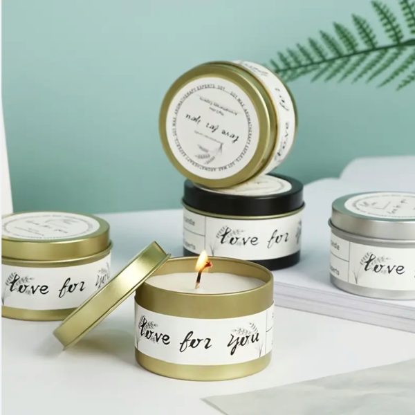 1 PC SCENTED SMOKE FREE TIN CANDLES
