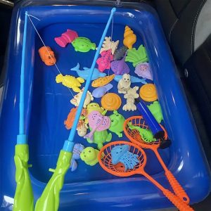 Fishing Game Toy Set with Fish & Fishing Poles
