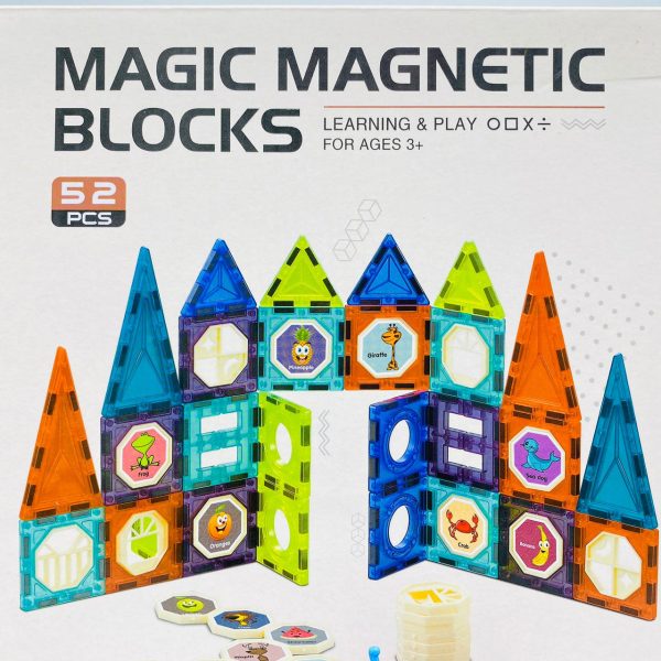 KIDS 3-D MAGNETIC BLOCKS, CONSTRUCTION BLOCKS FOR KIDS WITH STRONG MAGNETS