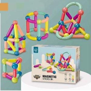 KIDS 3-D MAGNETIC BLOCKS, CONSTRUCTION BLOCKS FOR KIDS WITH STRONG MAGNETS