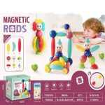 KIDS 3-D MAGNETIC BLOCKS, CONSTRUCTION BLOCKS FOR KIDS WITH STRONG MAGNETS 52 PCS