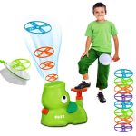 FLYING DISK LAUNCHER TOY, CATCH THE FRISBEE TOY FOR KIDS