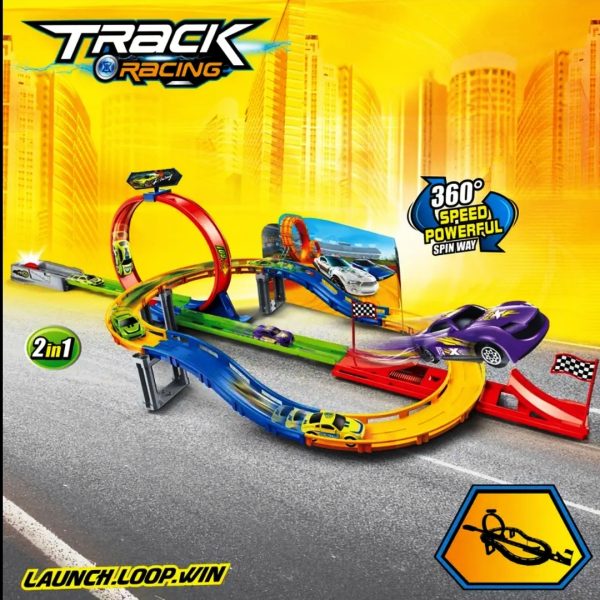 TRACK SET WITH ALLOY CARS